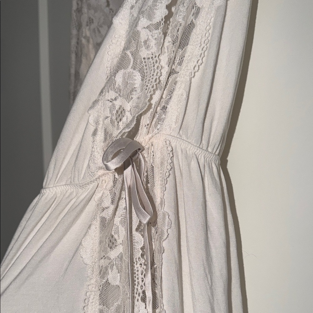 Victoria's Secret SoSoft™ Modal Ribbed Lace-Trim Long Slip Dress - Picture 4 of 7